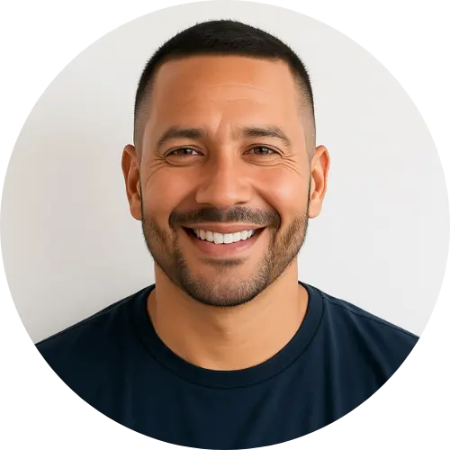 Carlos M., a satisfied Riverview Roofing client, smiling after a successful roof installation and sharing a positive testimonial about the company's quality and professionalism in Riverview, FL.